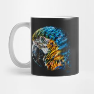 Parrot Colorful Fractal Modern Art Mug